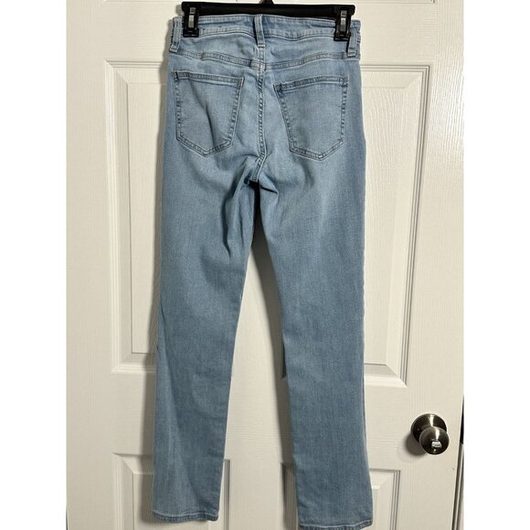 Gap Women's Blue Jeans Size 2/26R Classic Straight Leg Light Wash - Picture 3 of 5